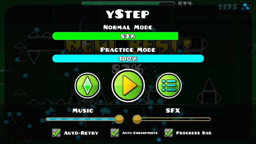 yStep 83%; (Progress #2)