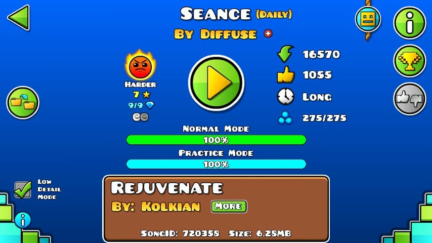 Seance 100%; By Diffuse; (Difficoltà: Harder 7?); (Grado: Epic)