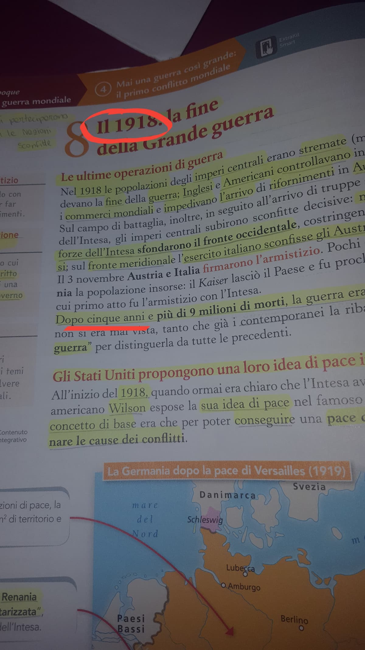 Beh dal 1914 al 1918 sarebbero 4 gli anni, ma vabbè...