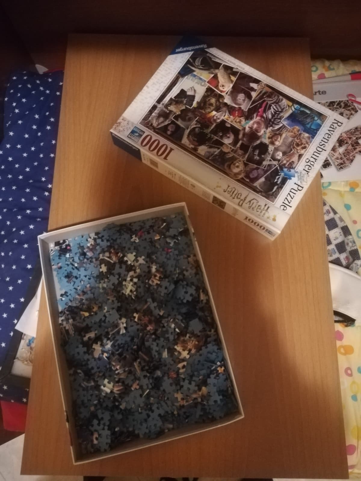 Ho appena distrutto un puzzle di 1000 pezzi perché mi annoiavo. Almeno sta sera e nei prossimi giorni avrò qualcosa da fare