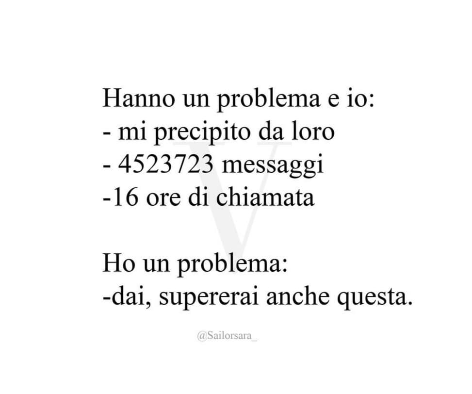 Ecco uno dei motivi per cui preferisco cavarmela da sola