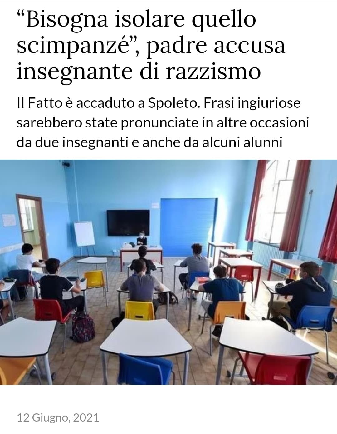 Il ragazzino in questione avrebbe 13 anni, non faccio molta fatica a crederci se devo dire la verità