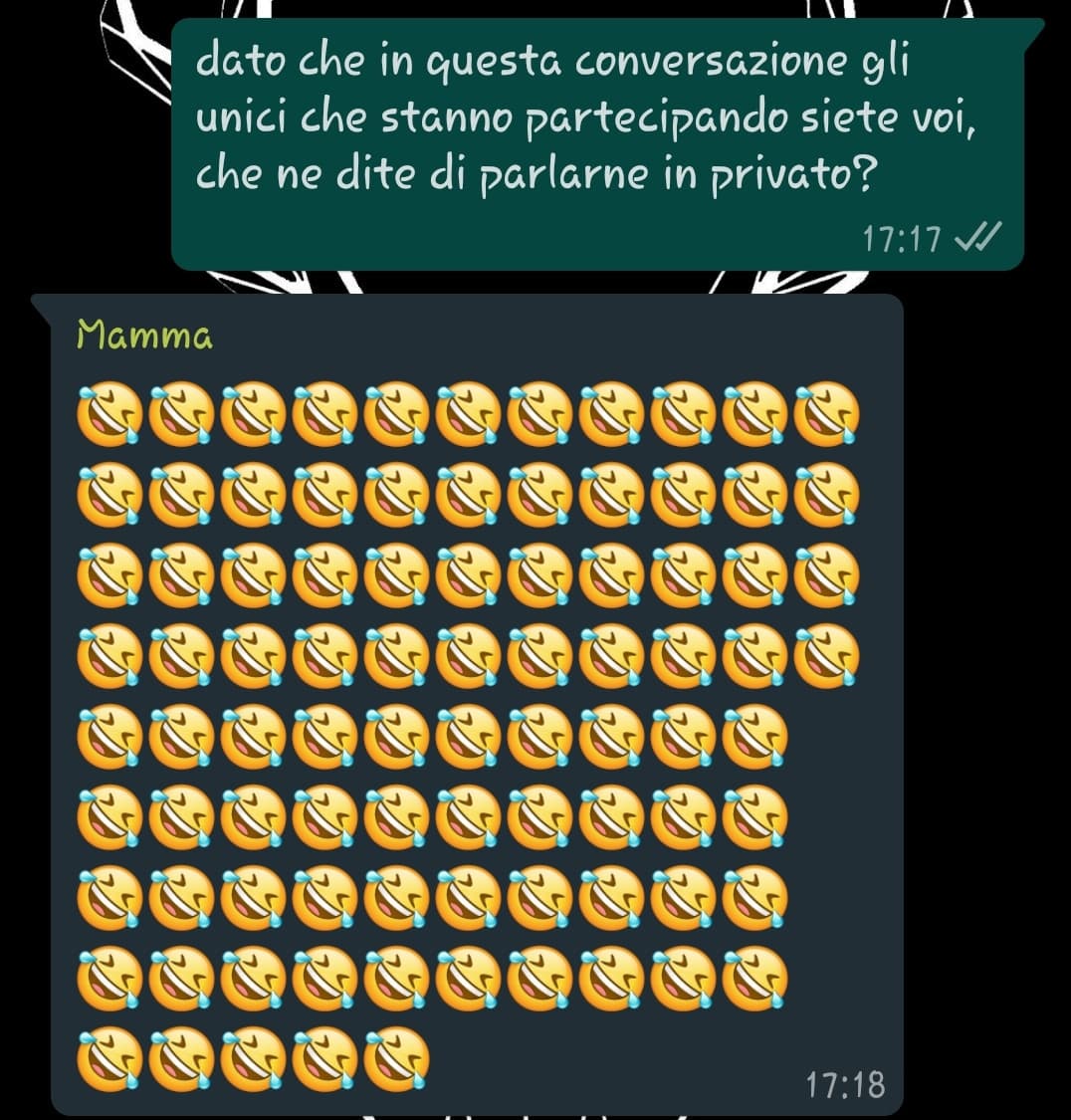 ok forse ho qualche problema io ma non trovo la parte divertente in ciò che ho scritto