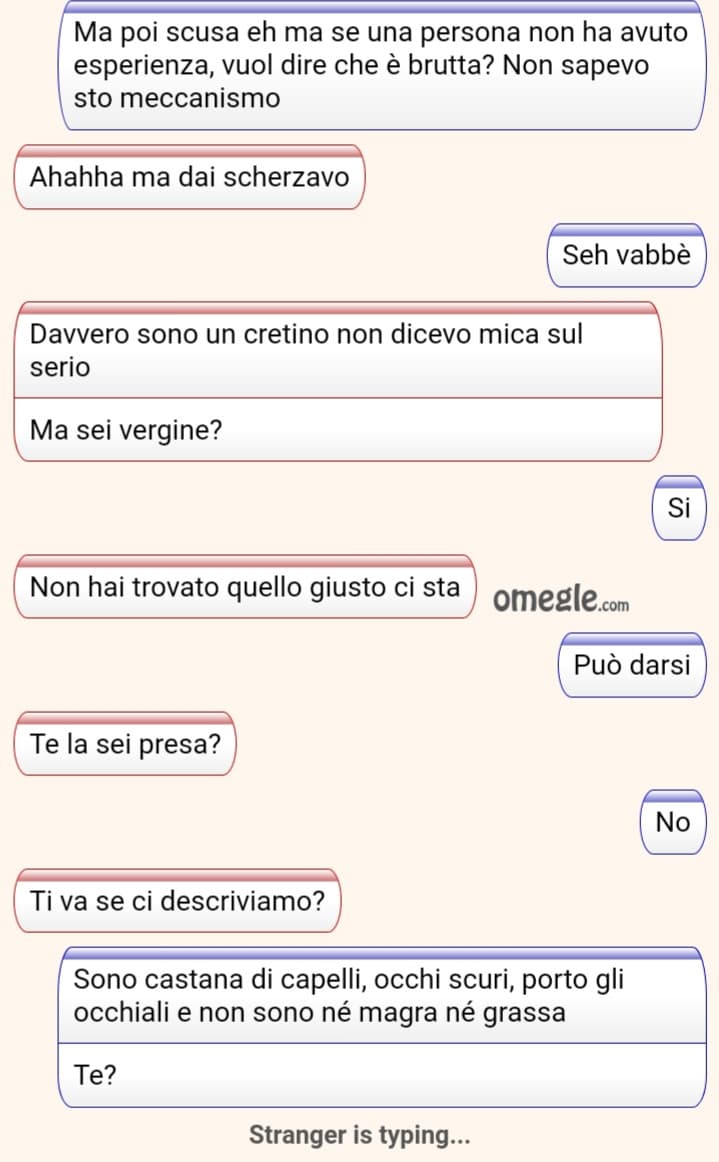 Perle su omegle
 PS. Buona Pasquetta a tutti?