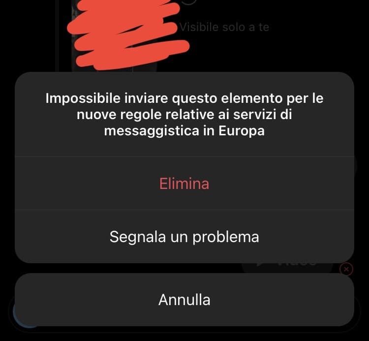 Instagram ha un bug, non fa inviare storie con la musica aggiunta nei dm, se lo faccio viene fuori sta merda okay