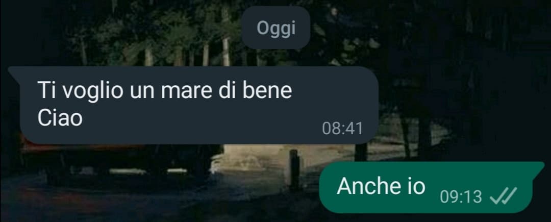 Mio padre mi mette ansia quando se ne esce con queste cose. 