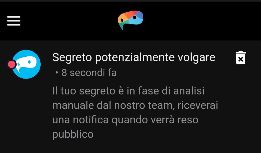 Il test ha funzionato 