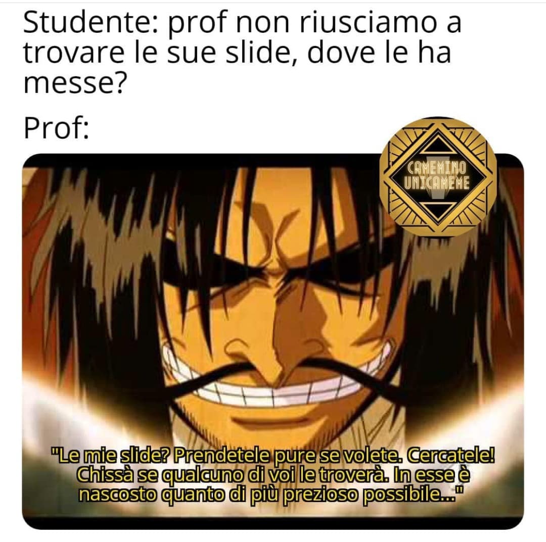 Dedicato a tutti i colleghi universitari 