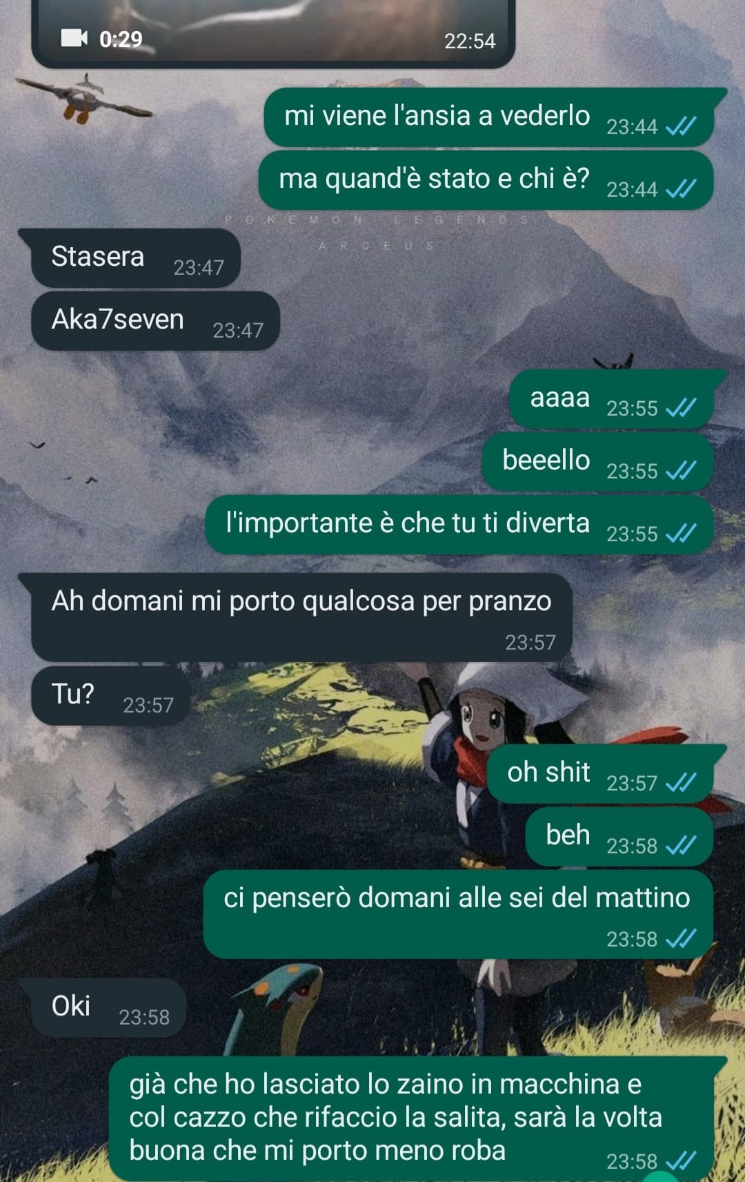 se non mi lamento non sono felice. 