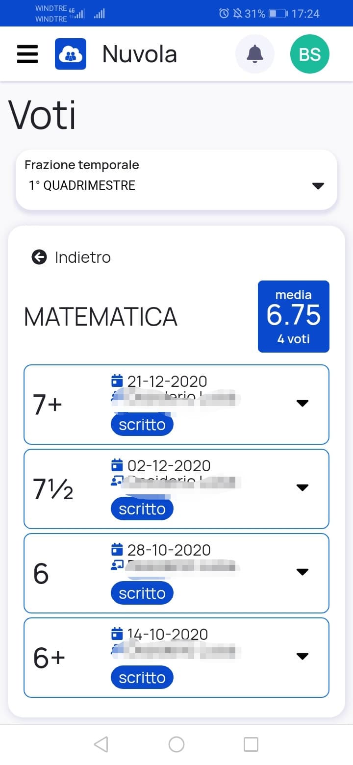 Rega mi si è alzata la media dal 6.68 al 6.75 