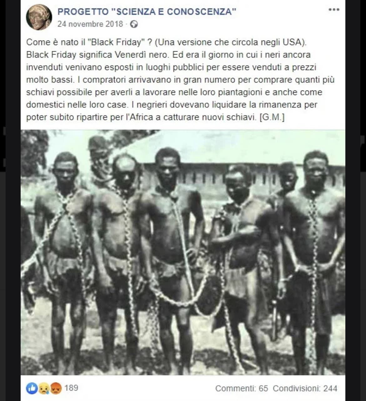 Non ero a conoscenza di questa bufala. C’è chi aggiunge la bufala alla bufala dicendo che è stata inventata dai Black Libes Matter per perorare la loro causa… chissà 