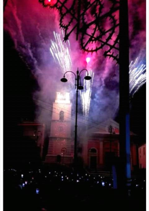 Incendio del campanile 29/06/2018,S. Pietro, Montoro(AV), Campania 