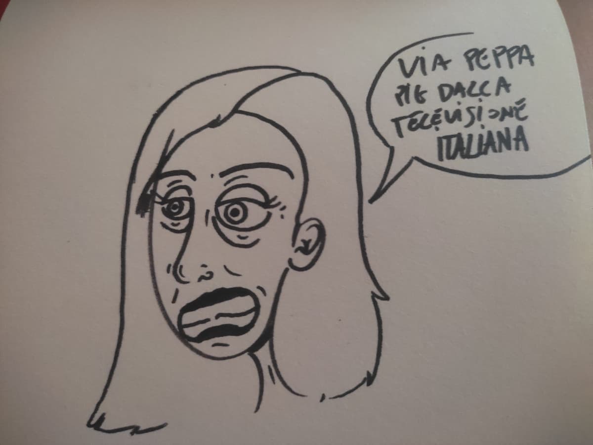 Caricatura mal riuscita di Giorgia Meloni 