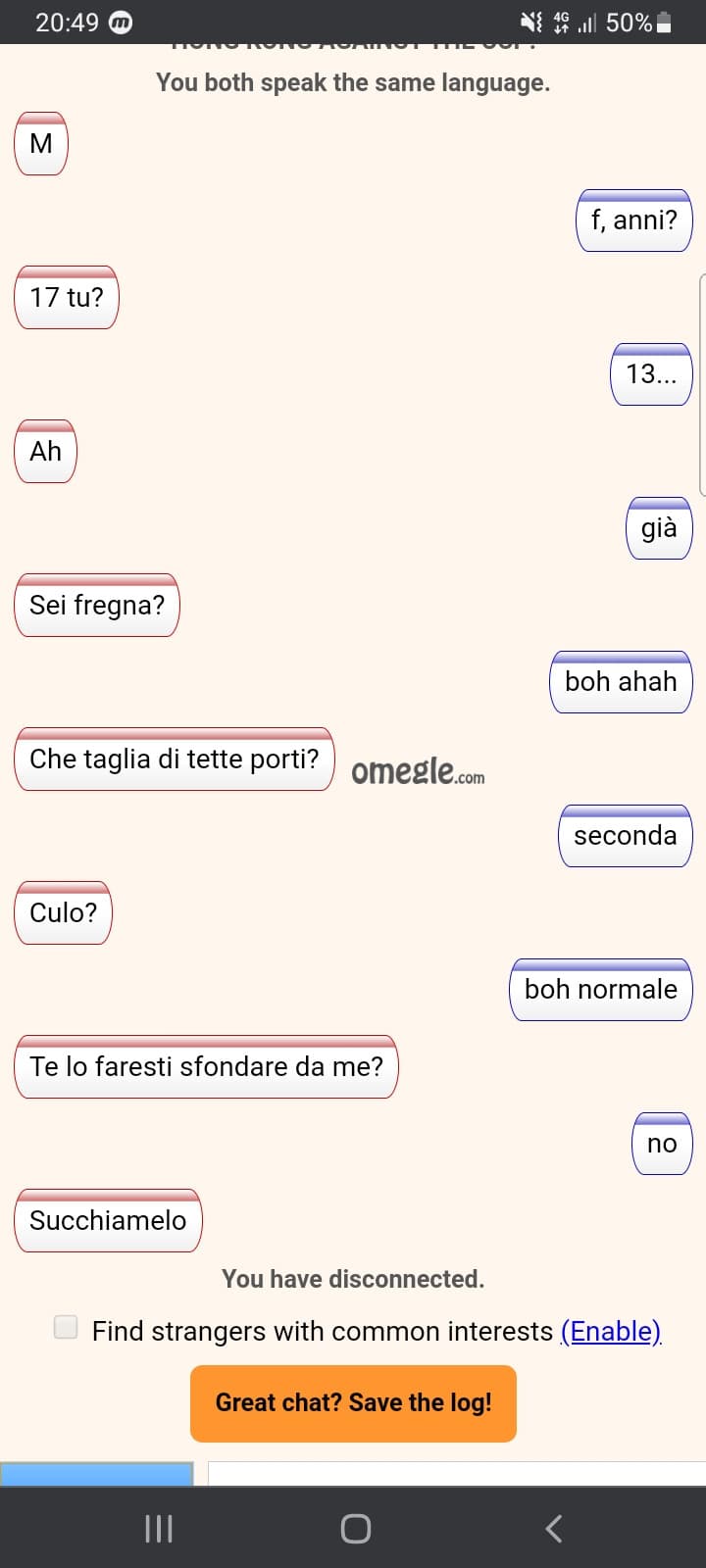 so che ho sbagliato a mentire sulla mia età. ma cazzo, in questo sito è permesso ai 13enni di entrare... seriamente, qui è pieno di gente disperata