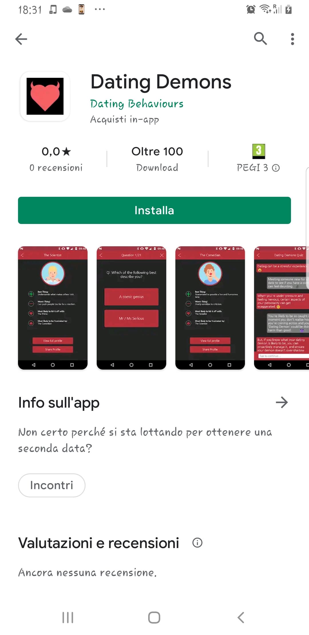 Ho trovato un'app per evocare demoni e una per incontrarli. Figo.