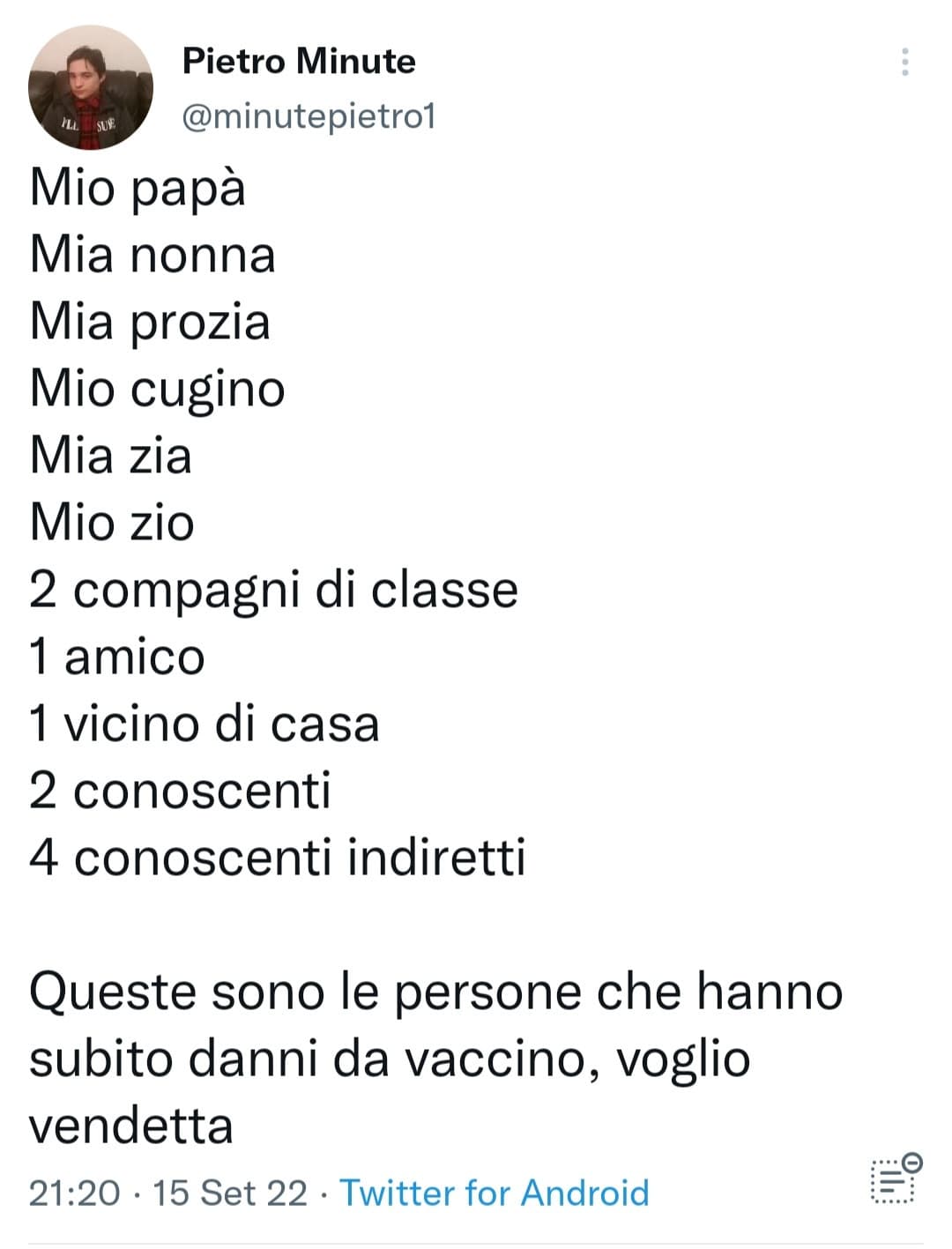 Ho una domanda da farvi, gradirei sentire la vostra sulla questione 