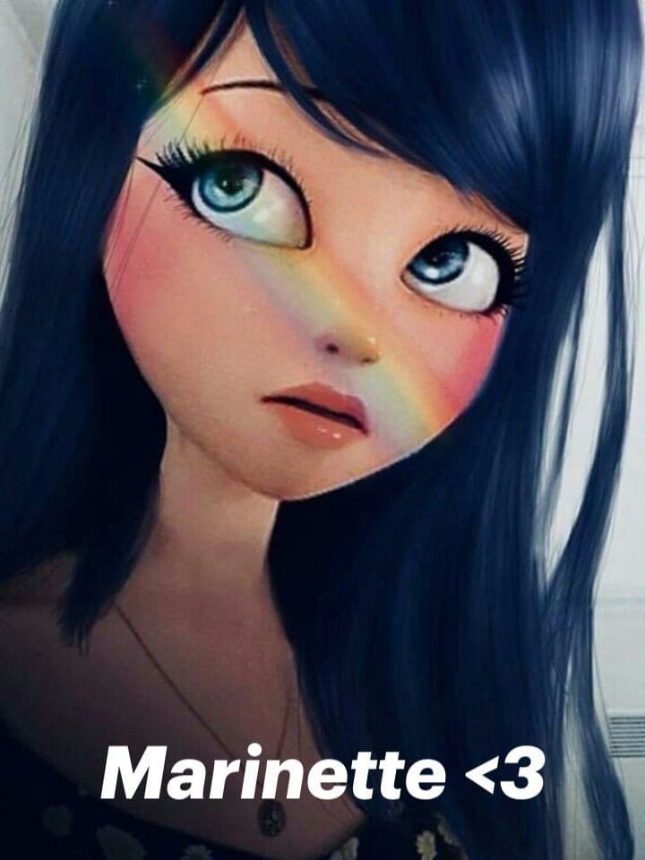 Non avevo mai visto Marinette con i capelli sciolti