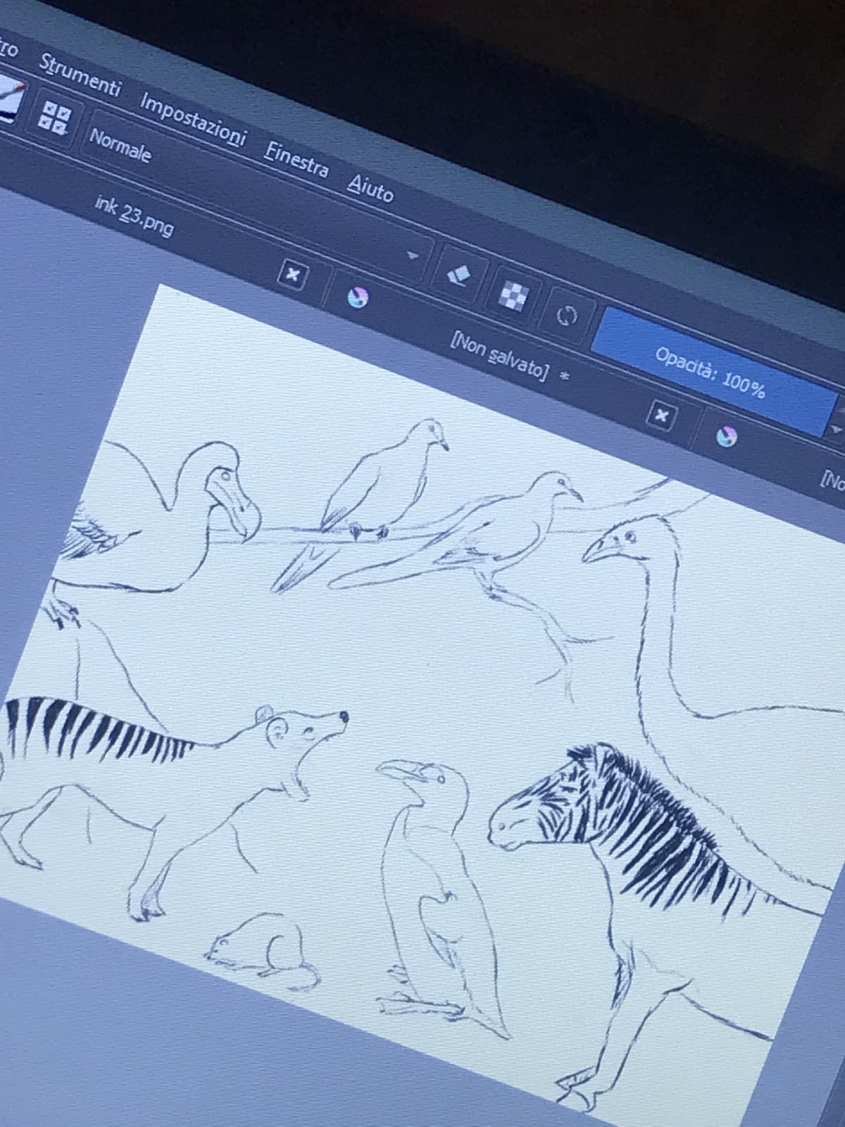 Io: ok disegnamo animali estinti non banale. Sempre io: disegno il dodo? vorrei prendermi a schiaffi a volte