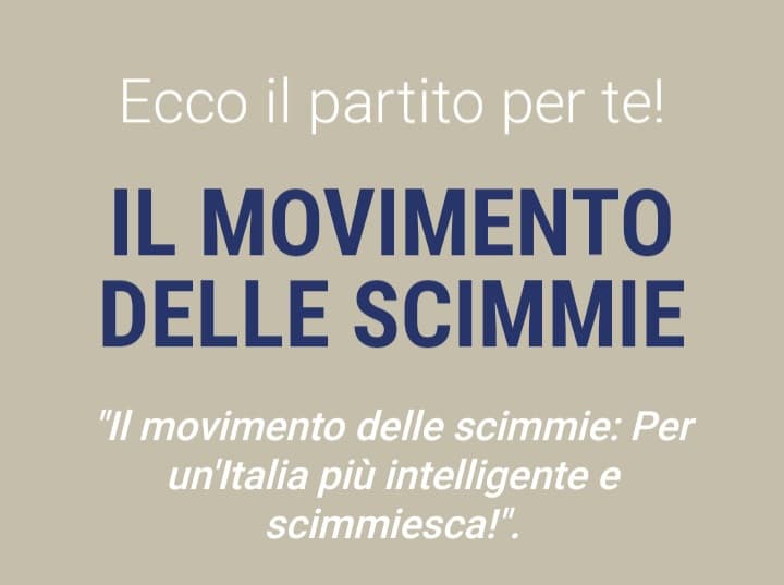 Partito delle scimmie ???