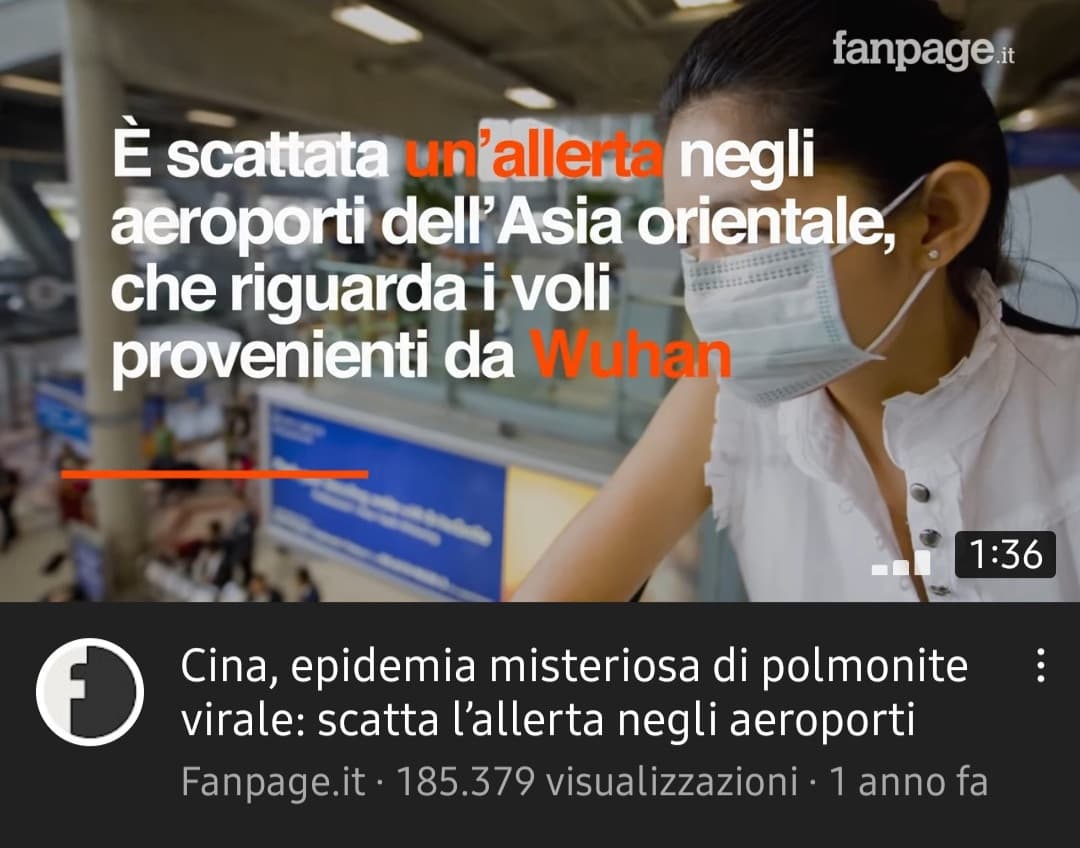 Pov: è l'anno scorso e il covid è ancora una leggera influenza 