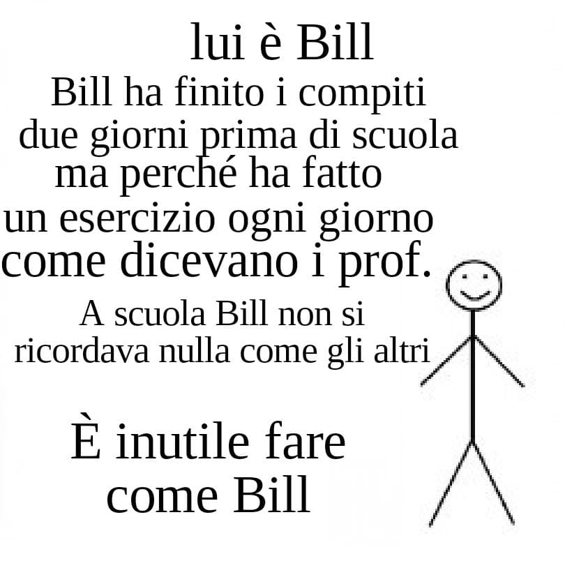 Un meme su bill di mia invenzione