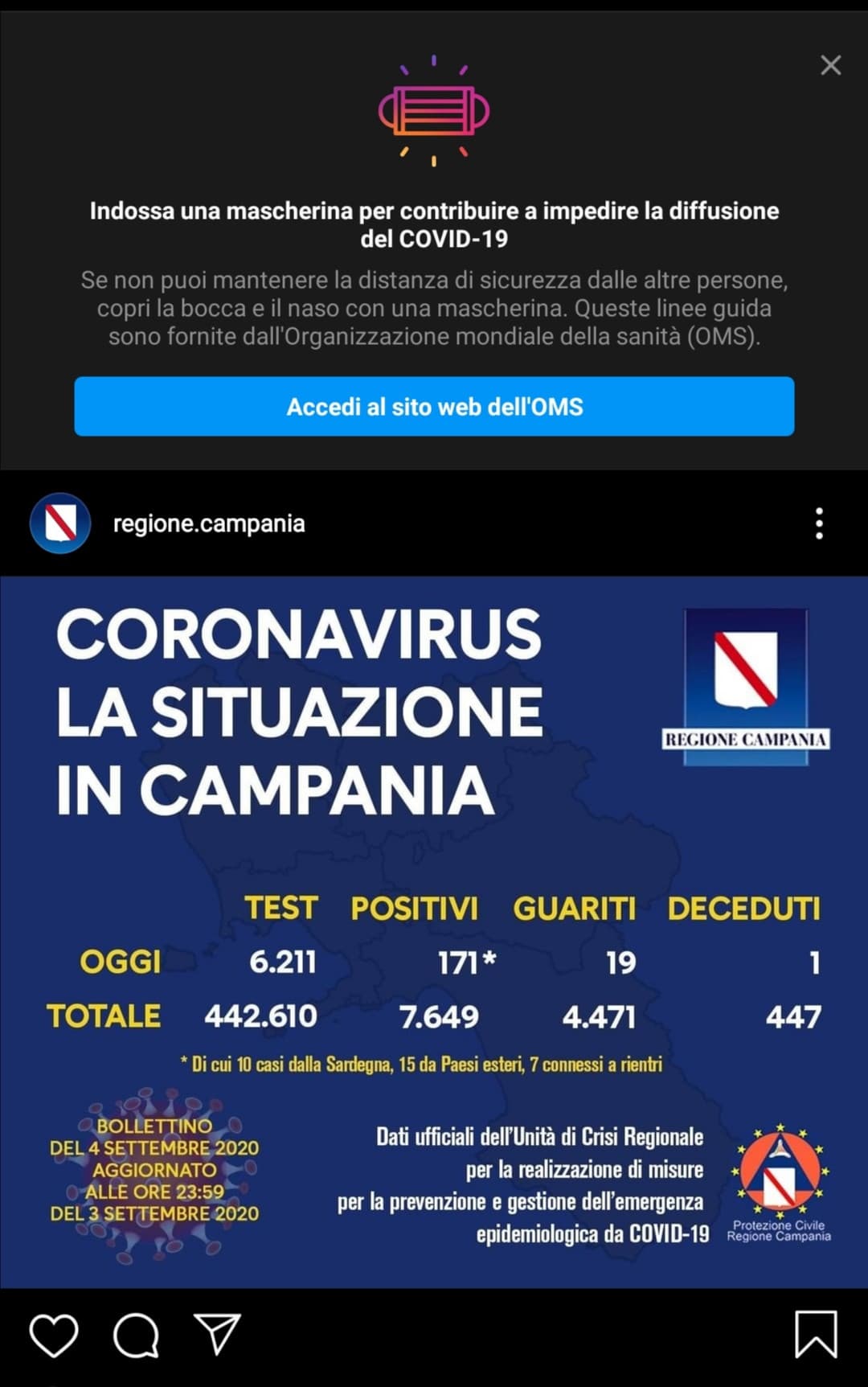 molto incoraggiante la home di Instagram 