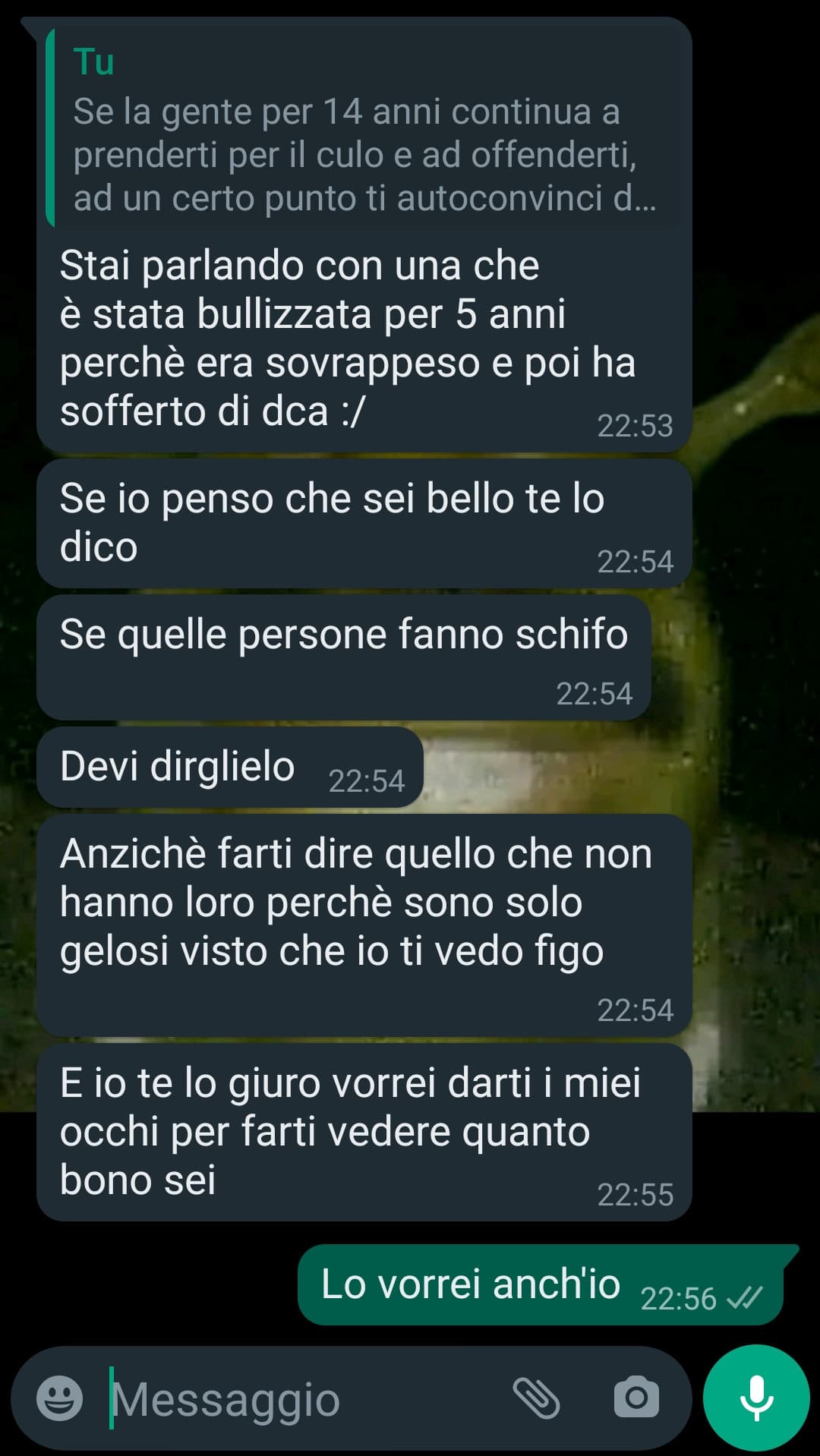 Volevo solo condividere uno sfogo 