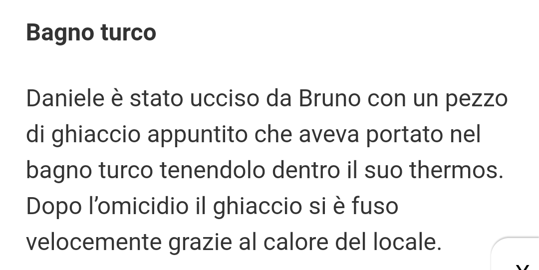 Ecco la soluzione. Qualcuno si era avvicinato parecchio