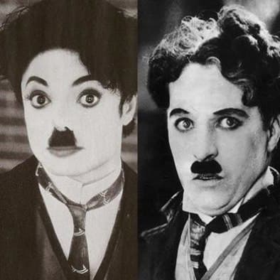 I'm gonna tell my kids that the one on the left was the real Charlie Chaplin