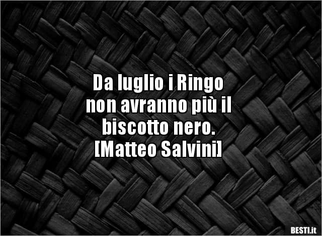 A Salvini Salvini... 