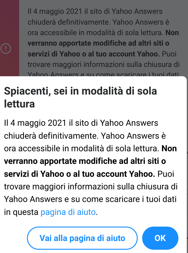 Praticamente, prima di scoprire insegreto, frequentavo Yahoo answer, ci ho passato l'adolescenza e, soprattutto era una comfort zona quando scoprì di essere bisex, c'erano utenti che avevano instaurato amicizie un po' come qui, ovviamente pieno di troll an