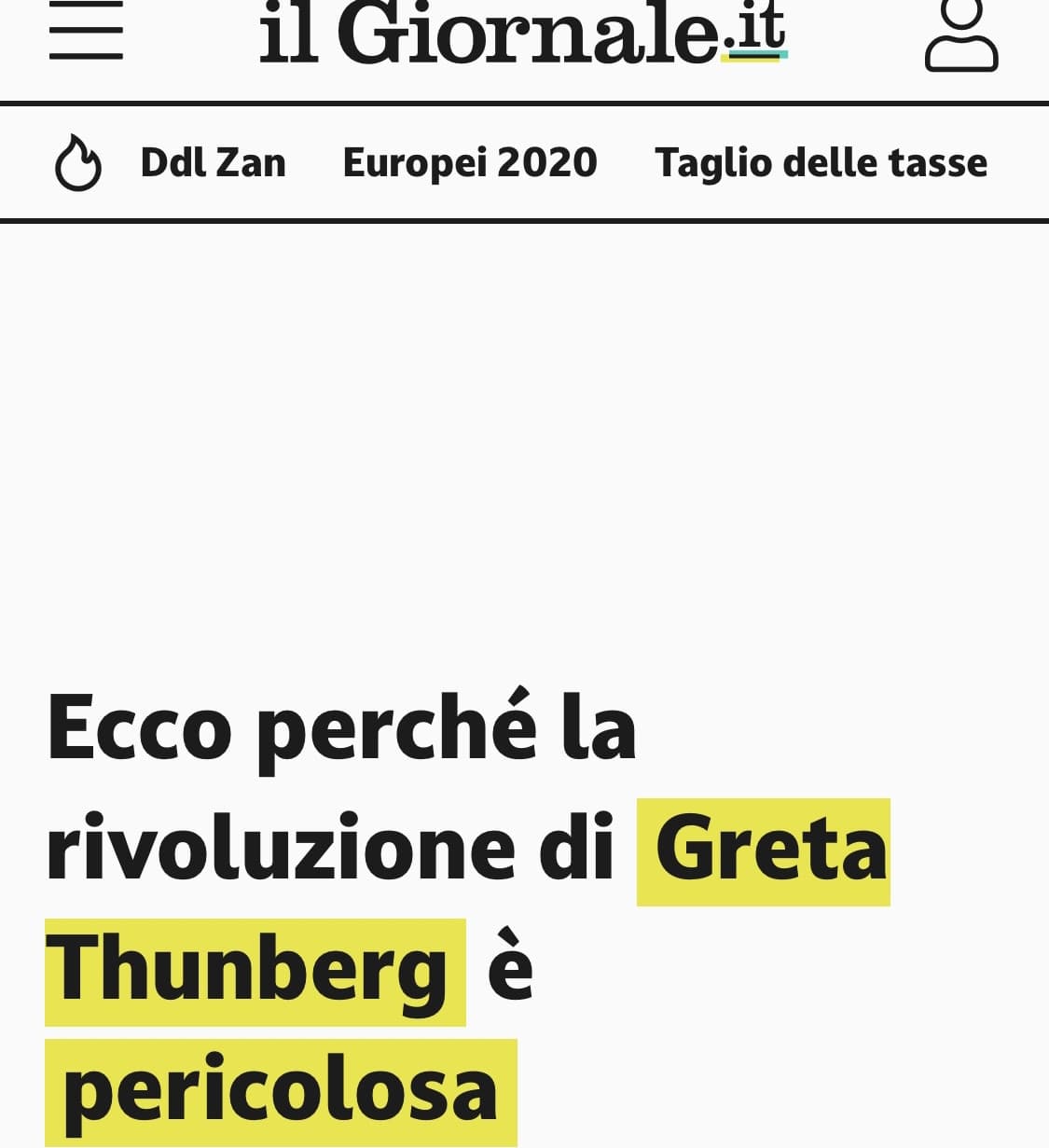 Ecco a voi uno degli ultimi “articoli” della fonte di informazione per boomer di destra aka Il Giornale: