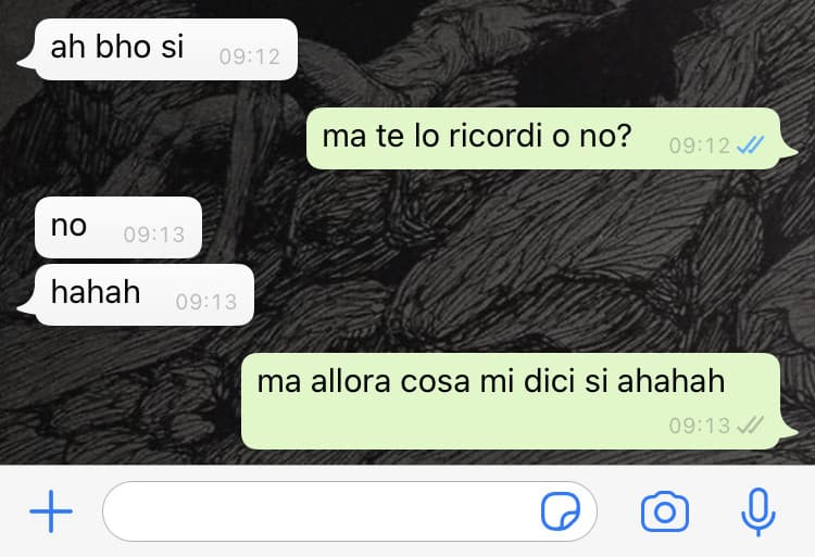 non capisco che faccio di male alle persone