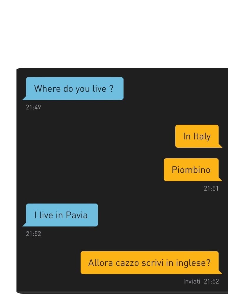 Me l'ha mandata un mio amico muoio