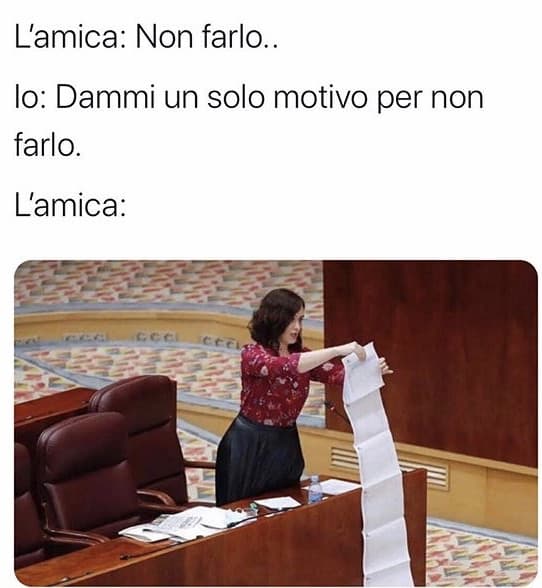 Un solo motivo ...