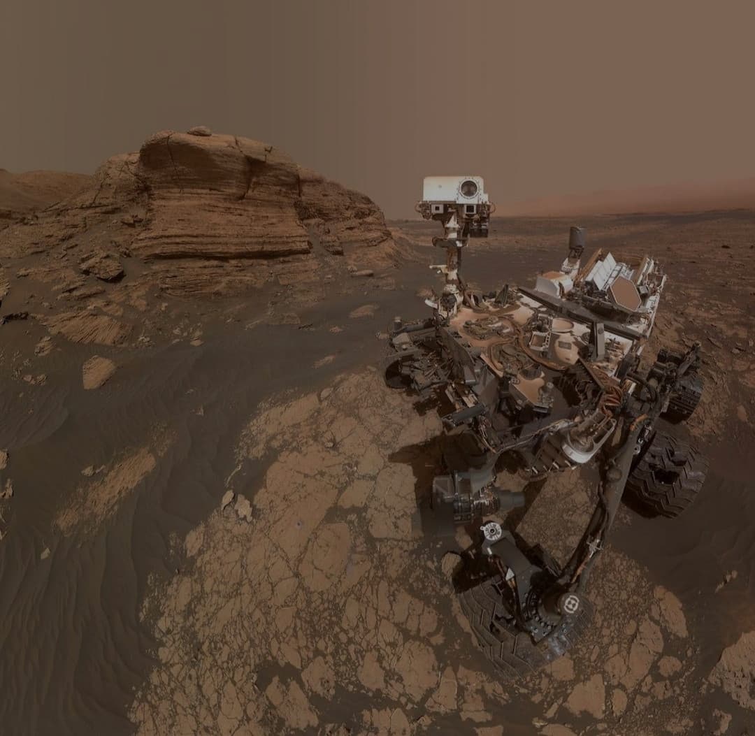 Selfie del rover curiosity da Marte