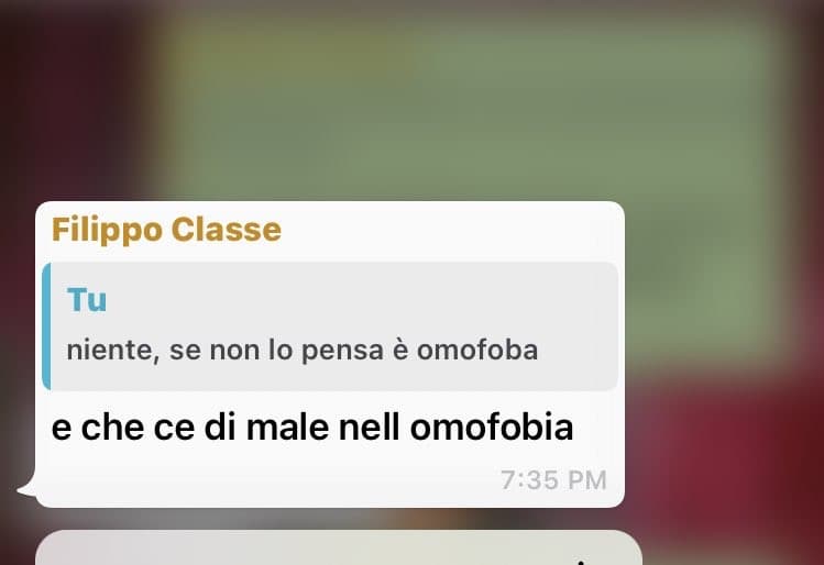 Comunque sono due ore che rileggo questo messaggio e ogni volta sono sempre più scioccata