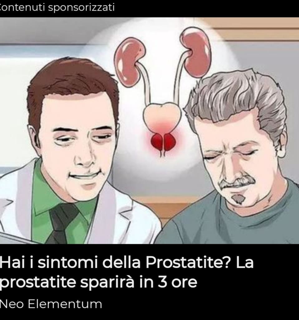 *Io sono nata femmina e quindi non ho la prostata*
Insegreto: