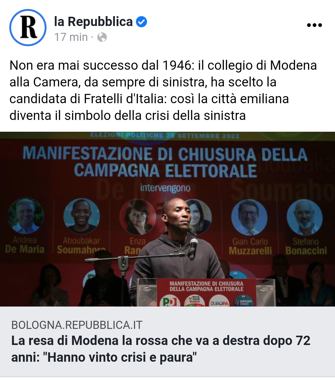 Praticamente il partito democratico negli ultimi anni