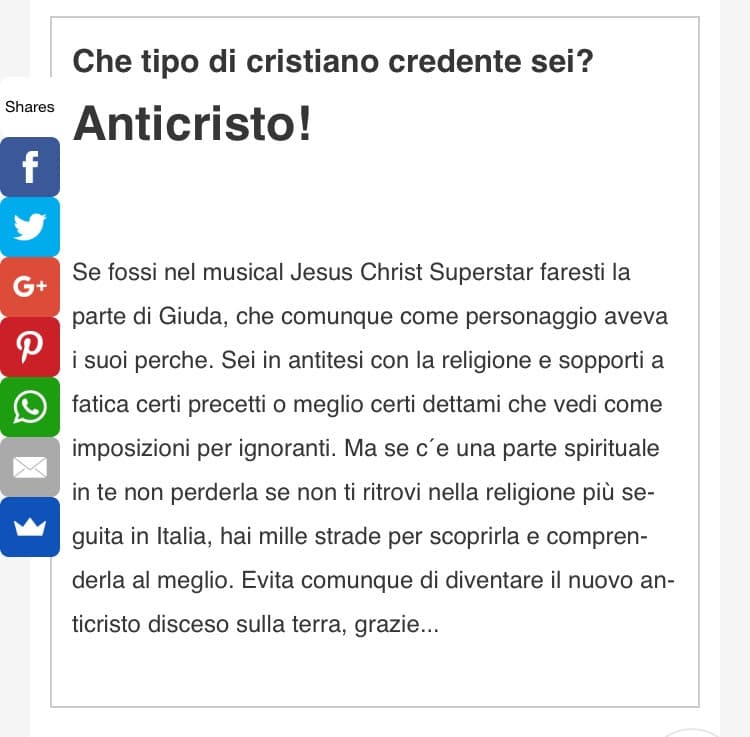 La mia famiglia è ultra religiosa...ho detto tutto ?