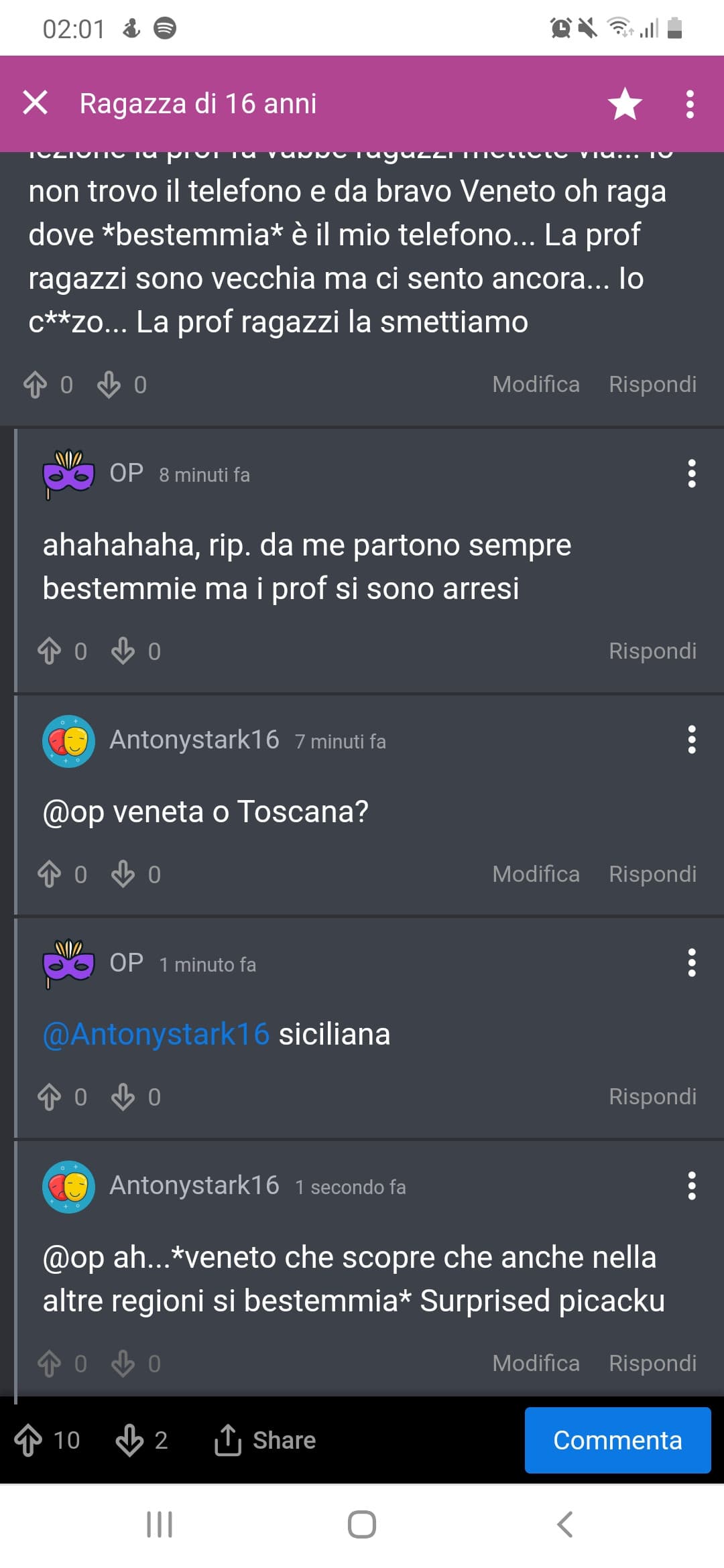 Quando sei Veneto e scopri che anche da altre parti bestemmiano 