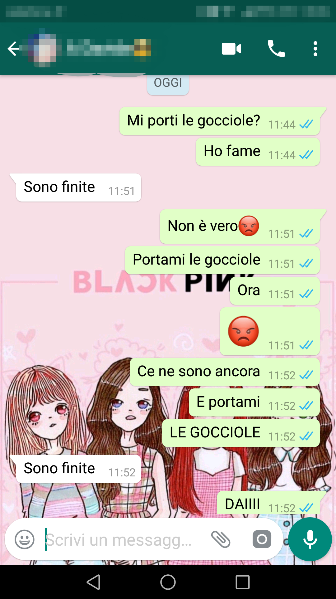 Tipiche chat tra fratello e sorella?