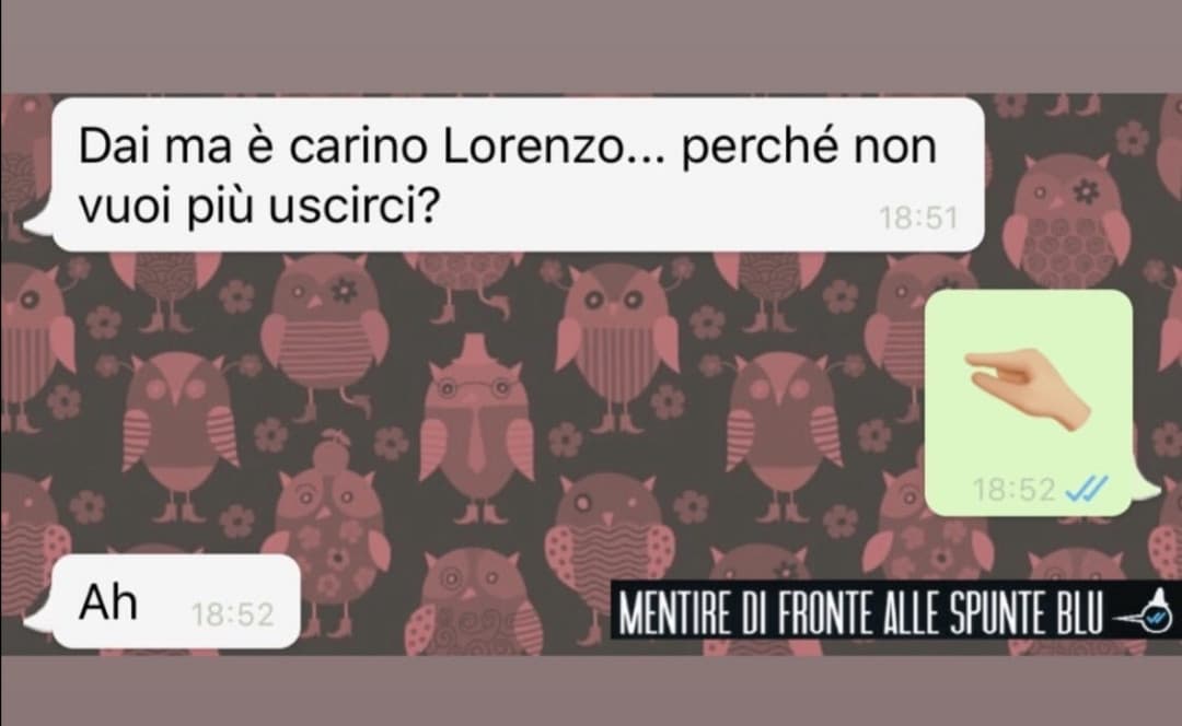 Però se fosse stata una chat in cui lui prendeva per il culo lei per le tette piccole subito sarebbe stato sessista, caso umano, ecc....