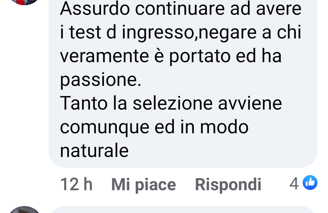 Ma infatti fare il test di ammissione all'università è una fascistata 