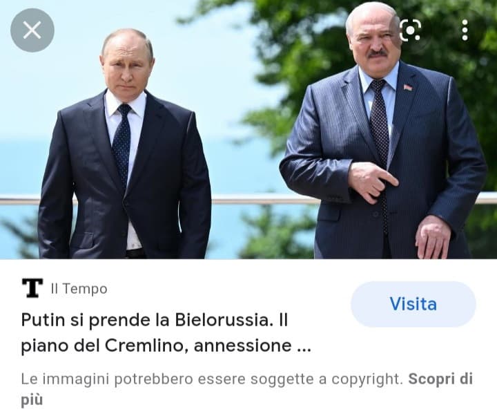 Roleplay: lukashenko dice si alla riunificazione con la russia.