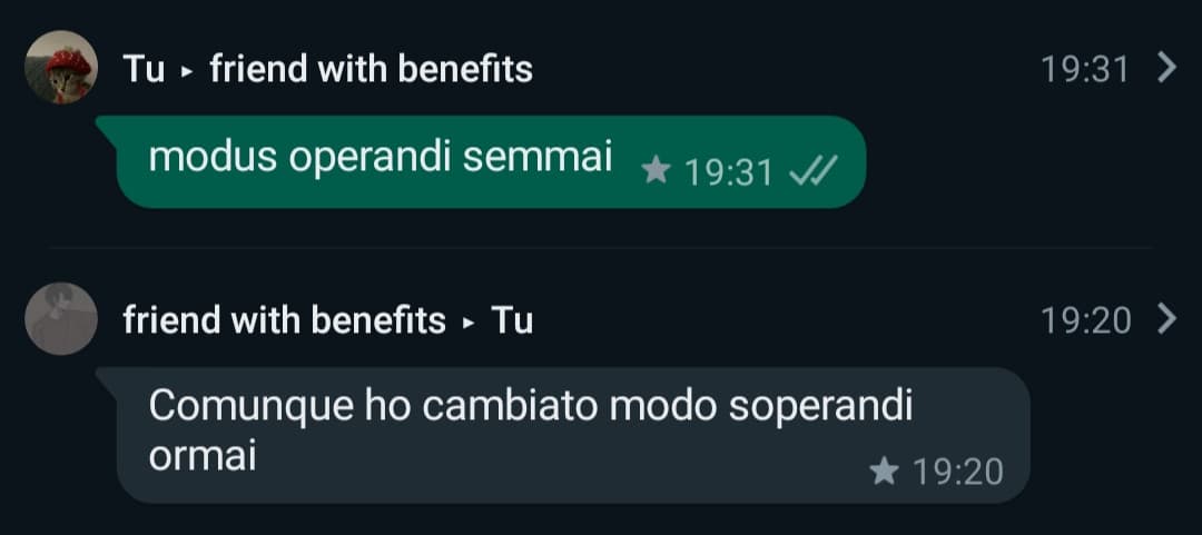 i miei messaggi preferiti sono discutibili. Comunque