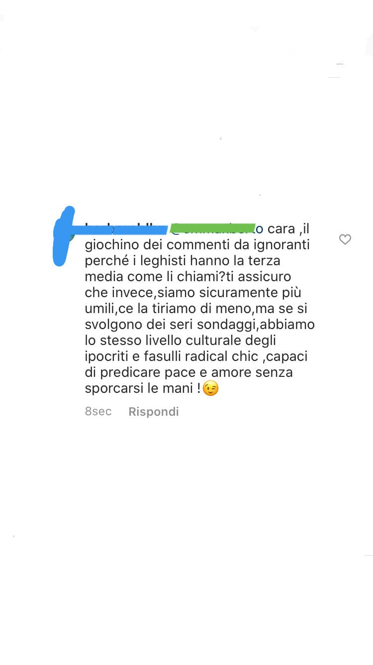 Boomer leghista incazzata in vista?