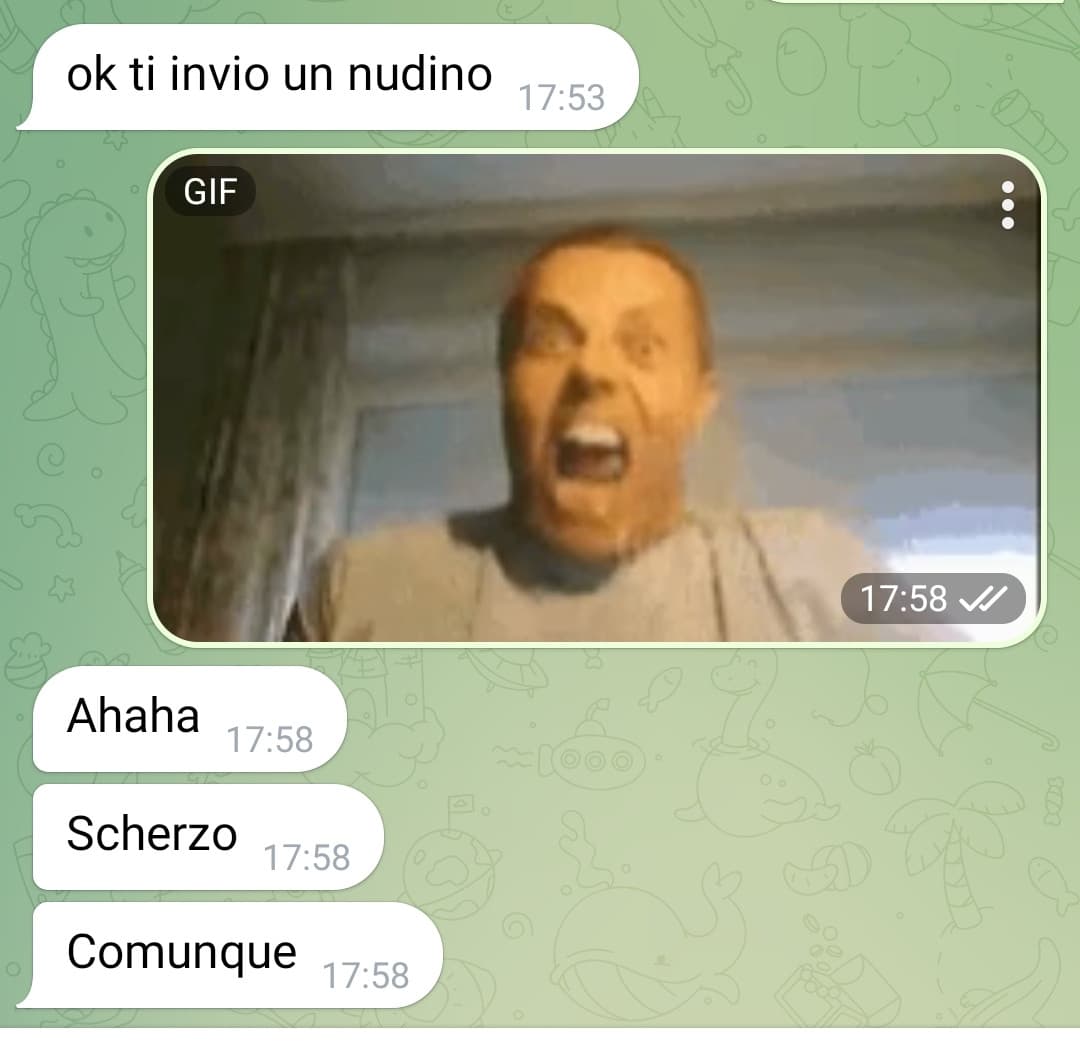 Non è possibile che un ragazzo mi invii una sua foto e infatti.. ? Le ragazze sono "più" esibionista, peccato che non sono lesbica ?