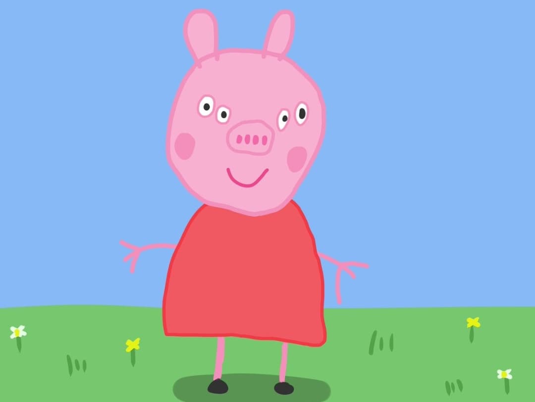 Peppa pig vista da davanti... 