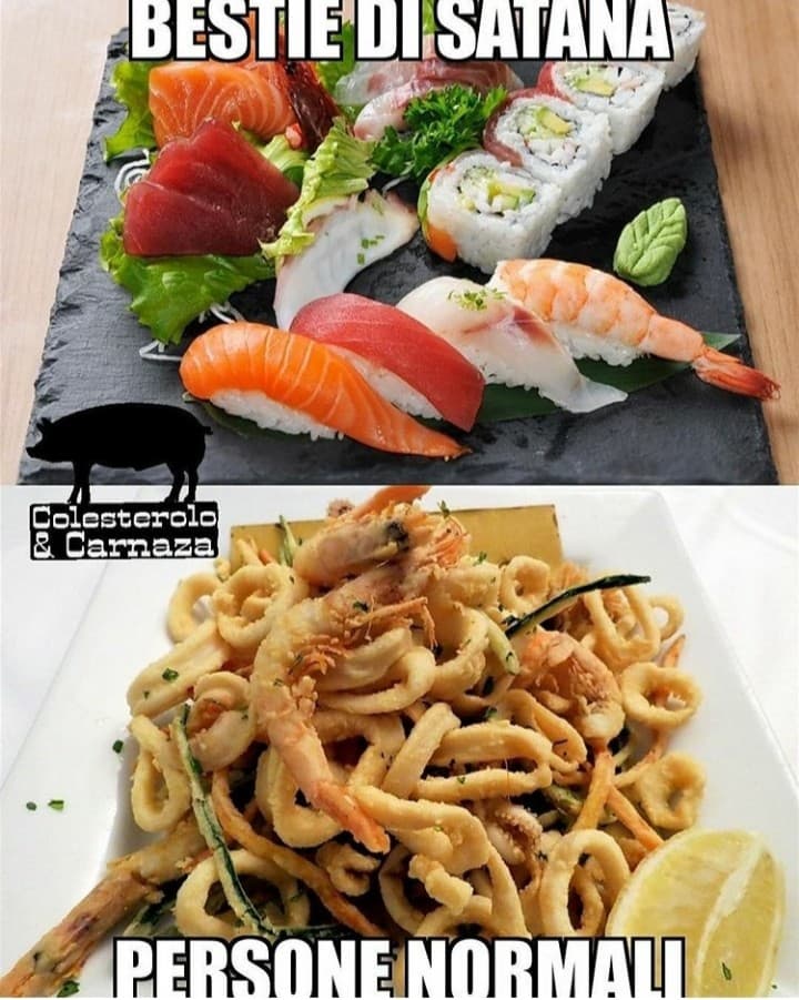 Fritti misti vs sushi